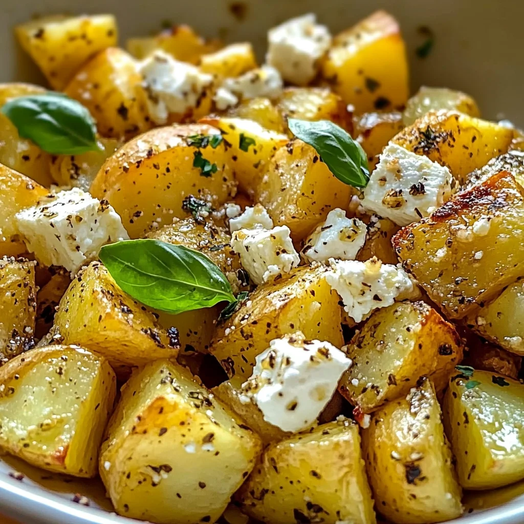 Baked Feta Potatoes