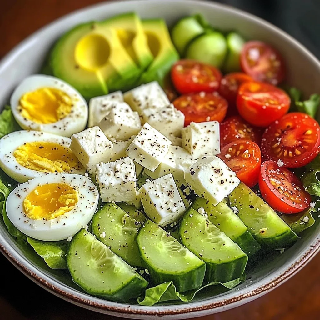 Avocado Egg Salad Bowl with Feta & Crunchy Cucumber