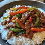 Beef & Pepper Stir-Fry with Rice