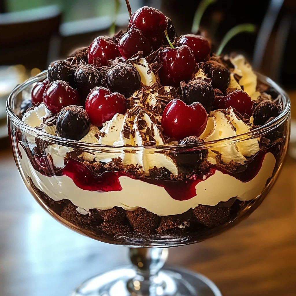 Black Forest Trifle for Christmas