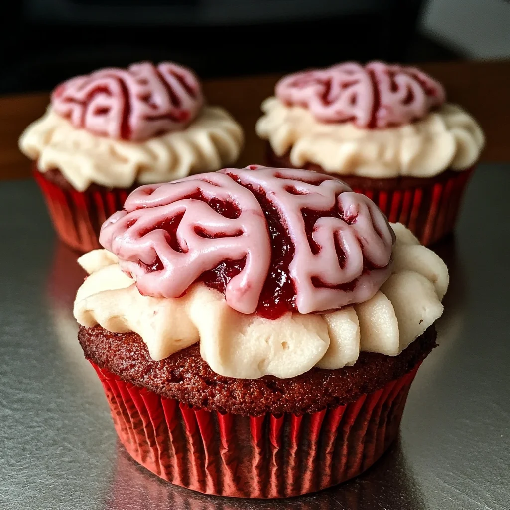 Bleeding Brain Cupcakes