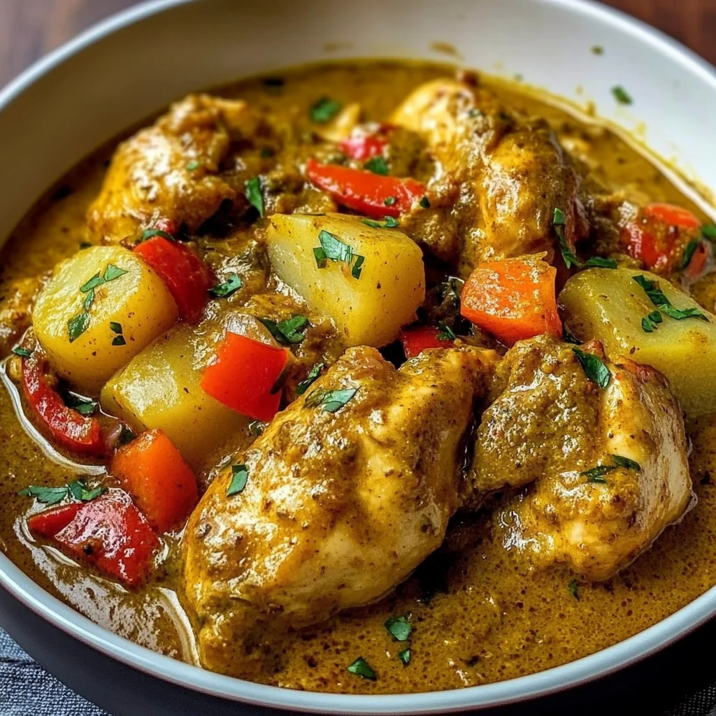 Caribbean Delight: Creamy Chicken with Potatoes and Coconut