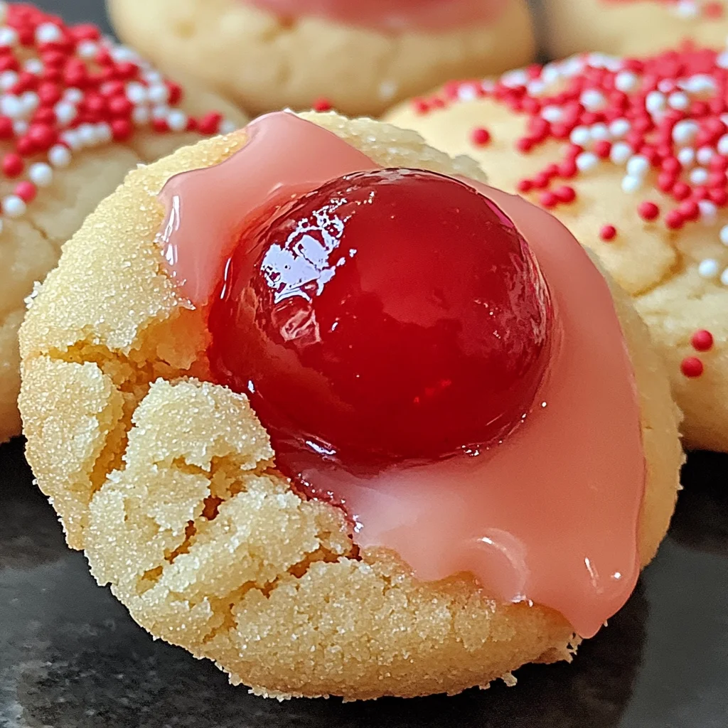 Cherry Bonbon Cookies