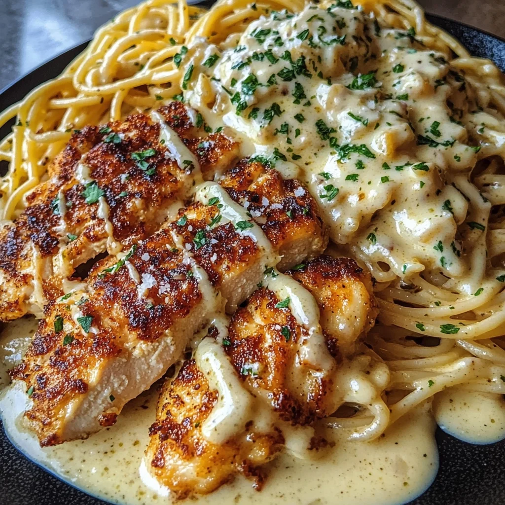 Creamy Cajun Chicken Spaghetti