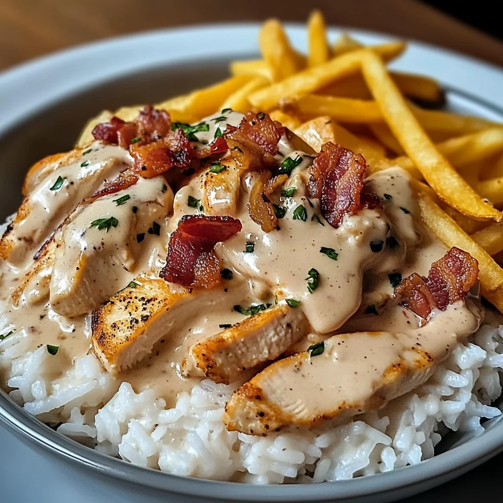 Creamy Chicken Stroganoff with Smoky Bacon