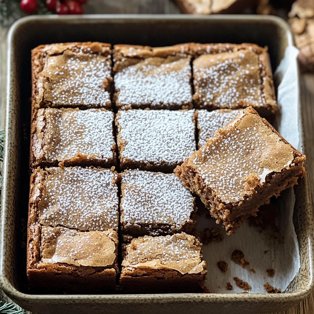 Gingerbread Brownies