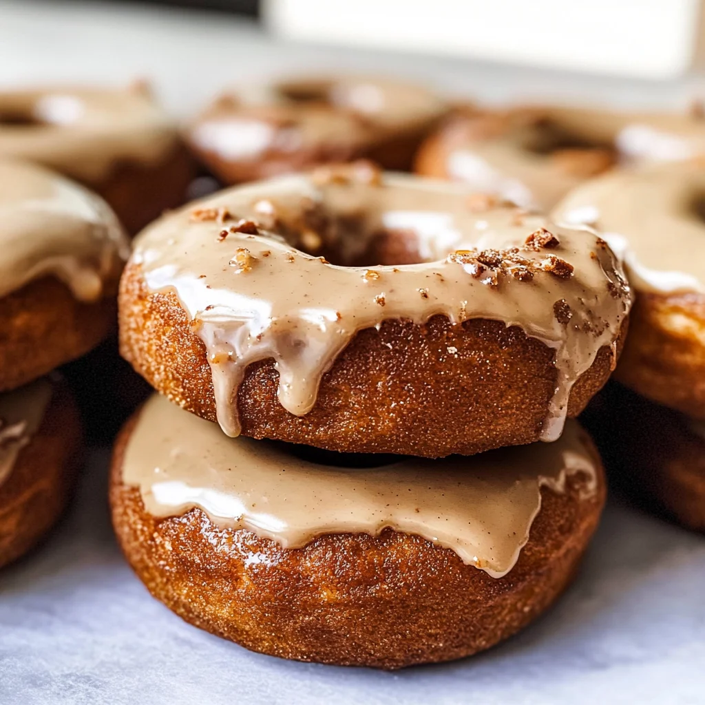 Gluten and Dairy Free Pumpkin Donuts with Maple Glaze