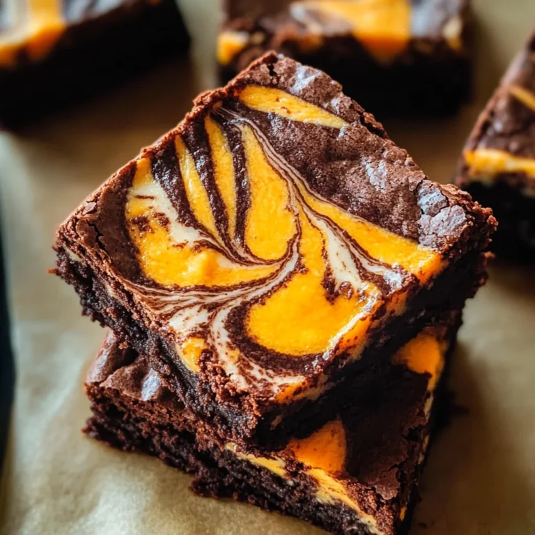 Halloween Cream Cheese Swirl Brownies