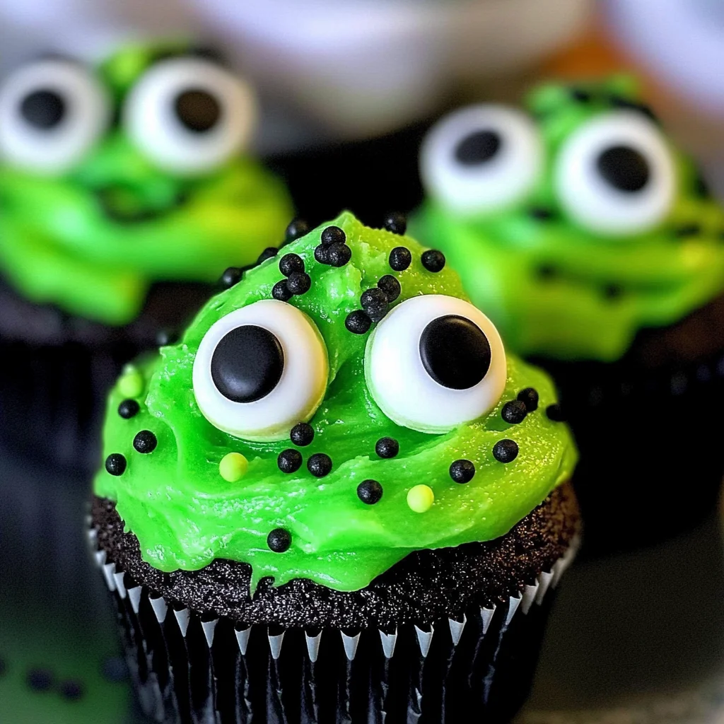 Halloween Slime Cupcakes