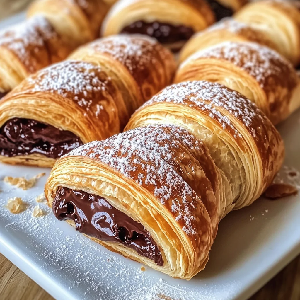 Homemade Chocolate Croissants