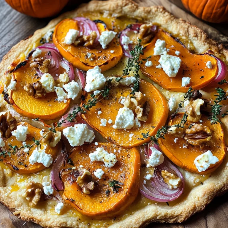 Kürbis-Flammkuchen mit Feta