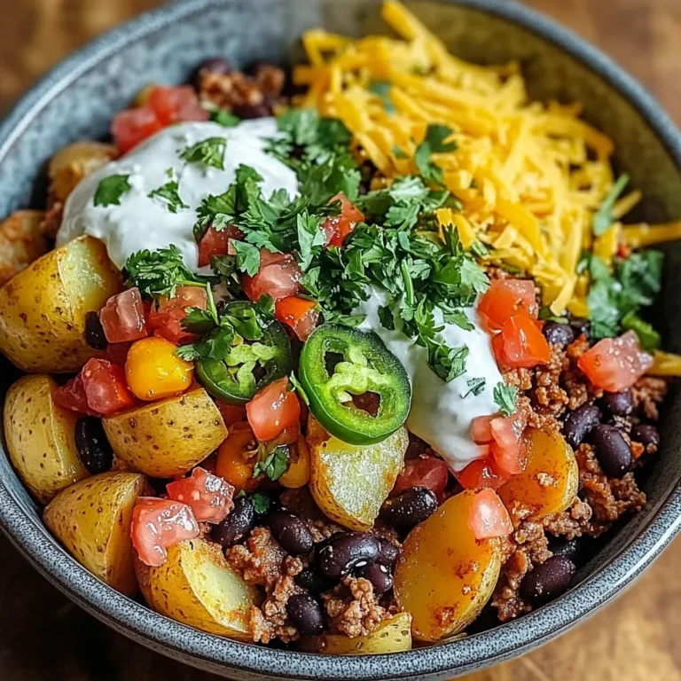 Loaded Potato Taco Bowl