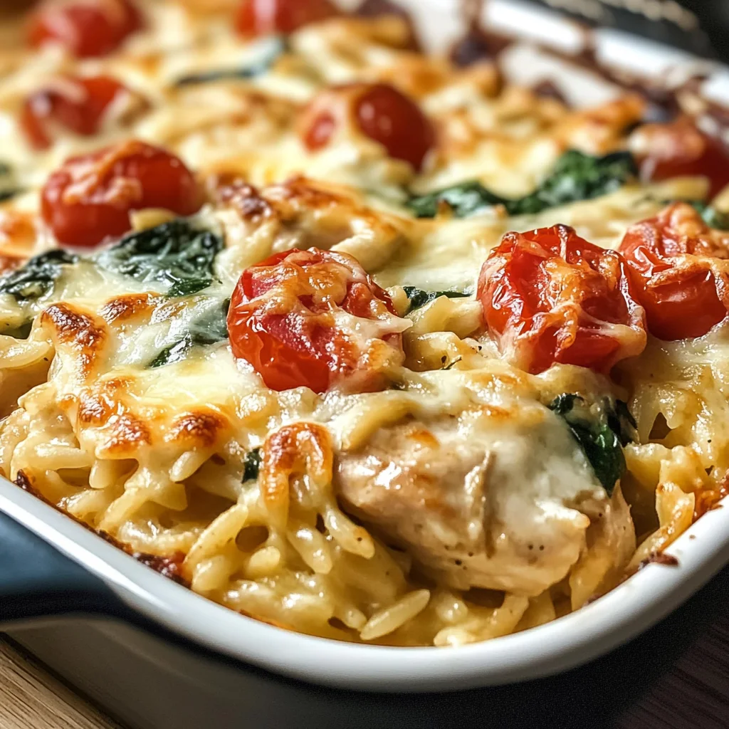 Orzo Tuscan Chicken Bake: A Cozy, Flavor-Packed One-Pan Meal