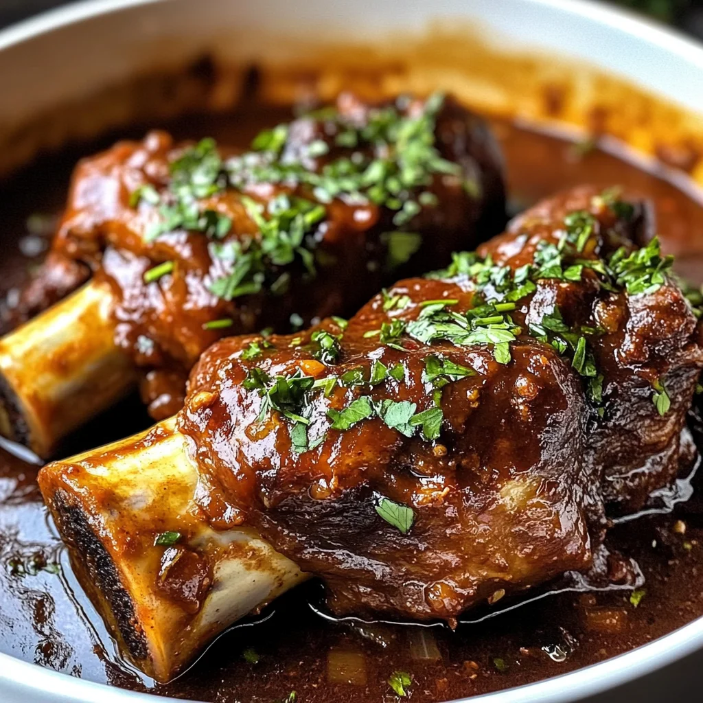 Red Wine Braised Lamb Shanks
