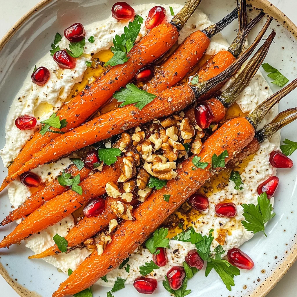 Roasted Carrots with Vegan Ricotta