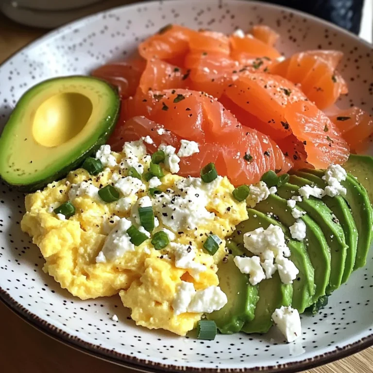 Smoked Salmon & Scrambled Egg Power Plate with Avocado