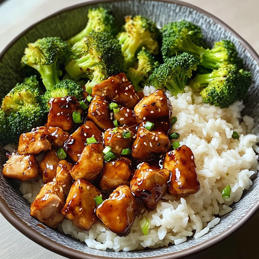Teriyaki Chicken and Broccoli Bowl