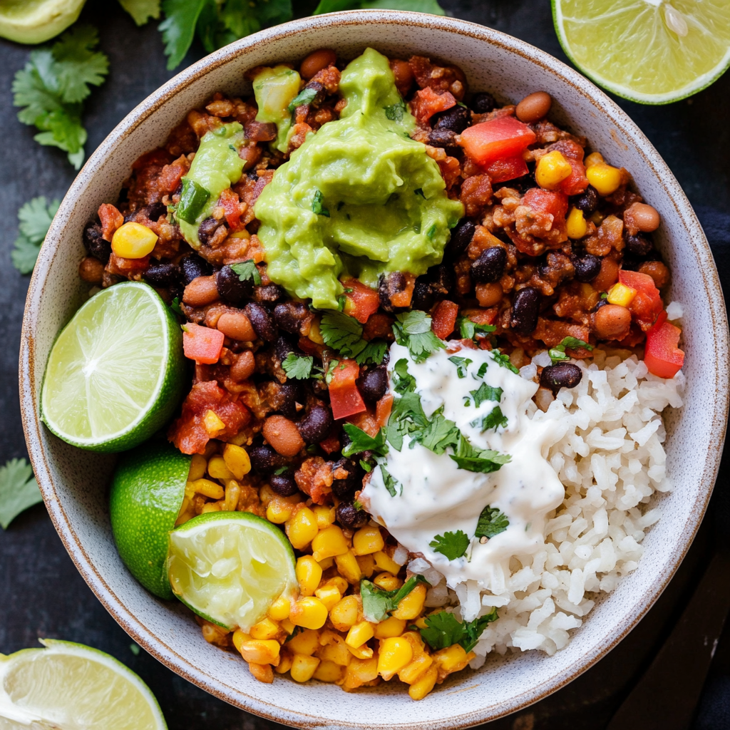 Bean & Rice Burrito Bowls
