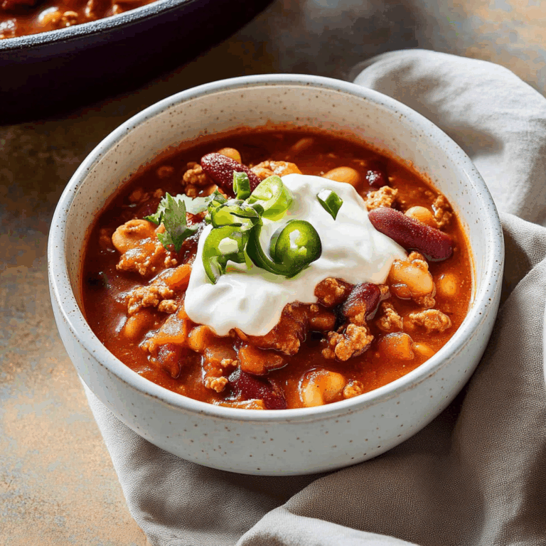Easy Turkey Chili
