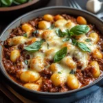 Cheesy Bolognese Gnocchi Bake
