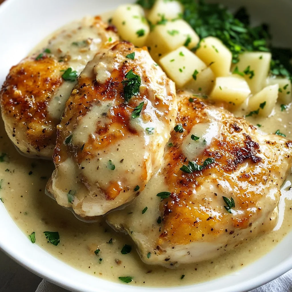 Chicken in White apple vinegar Sauce