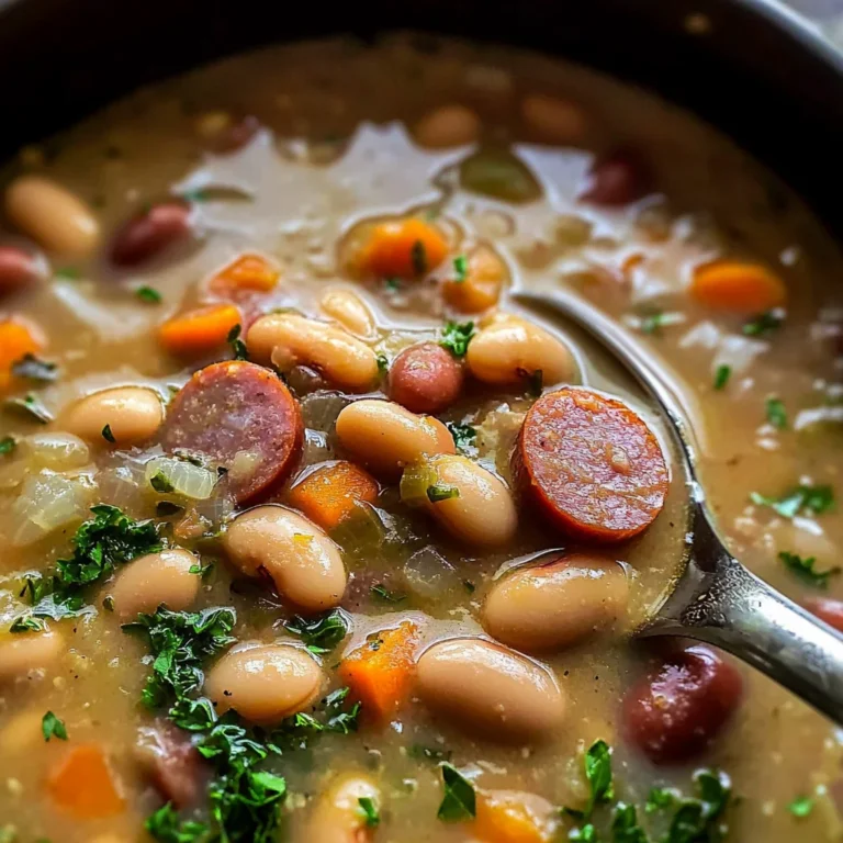 Creamy Bean Soup with Kielbasa