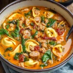 Creamy Tuscan Tortellini Soup
