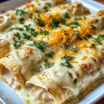 Creamy White Chicken Enchiladas