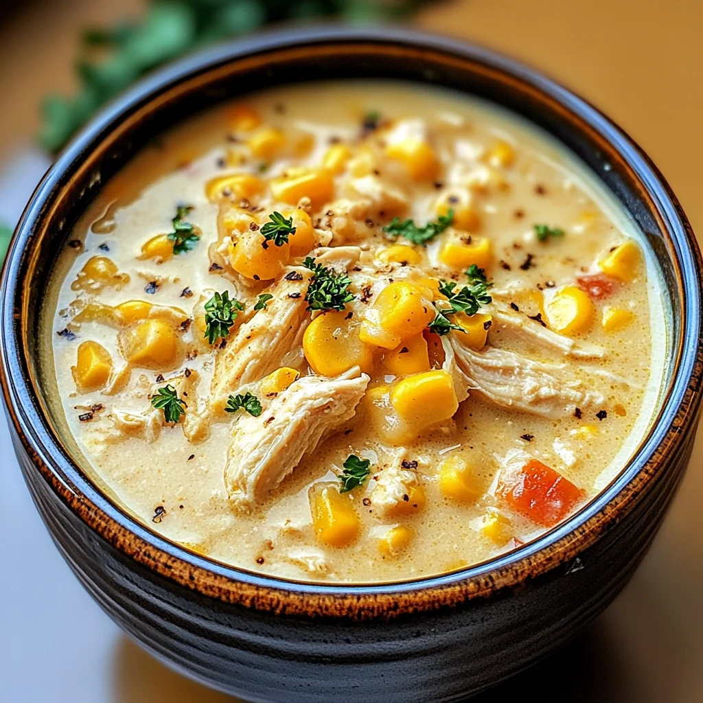 Crockpot Chicken Corn Chowder