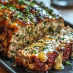Garlic Parmesan Chicken Meatloaf