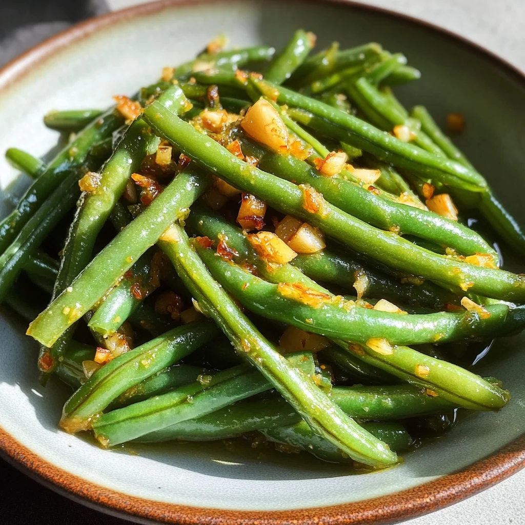 Garlicky Green Beans