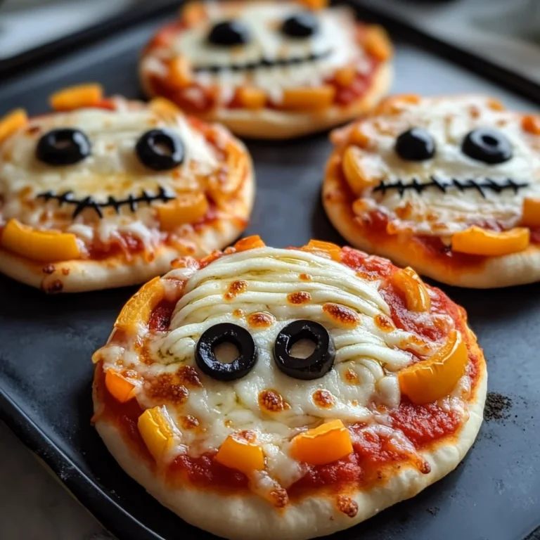 Halloween Mini Pizzas