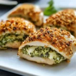 Healthy Pesto Stuffed Chicken Breast