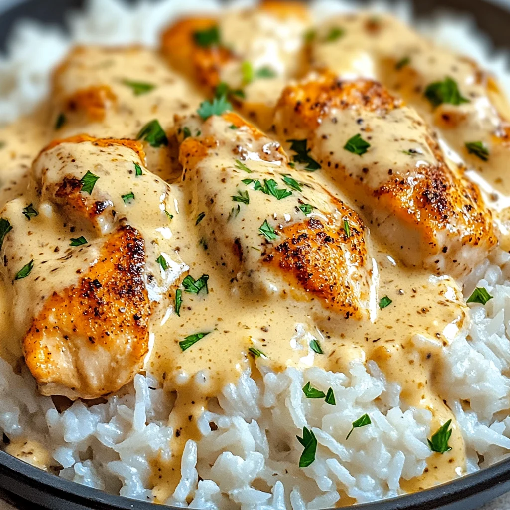 How to Make Creamy Smothered Chicken and Rice – Easy Dinner Idea
