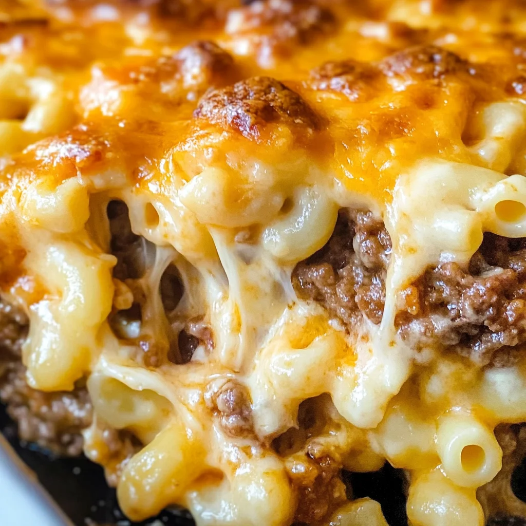 Mac and Cheese Meatloaf Casserole