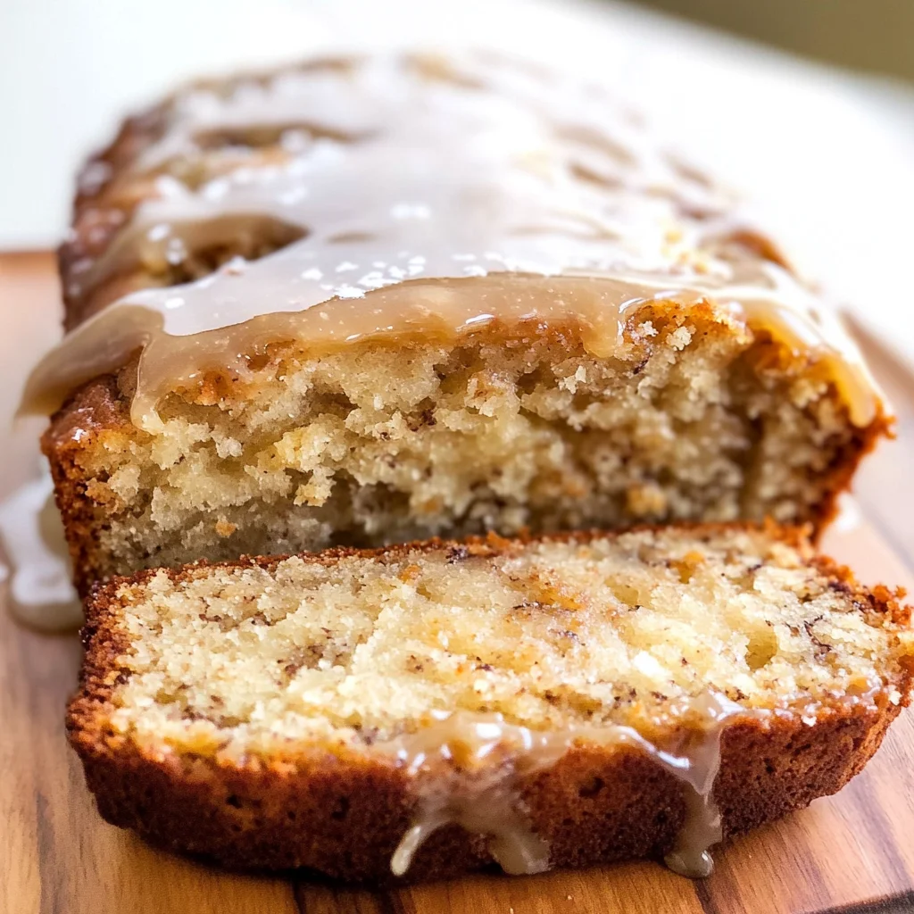Maple Glazed Banana Bread