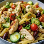 Mediterranean Chicken Pasta Salad