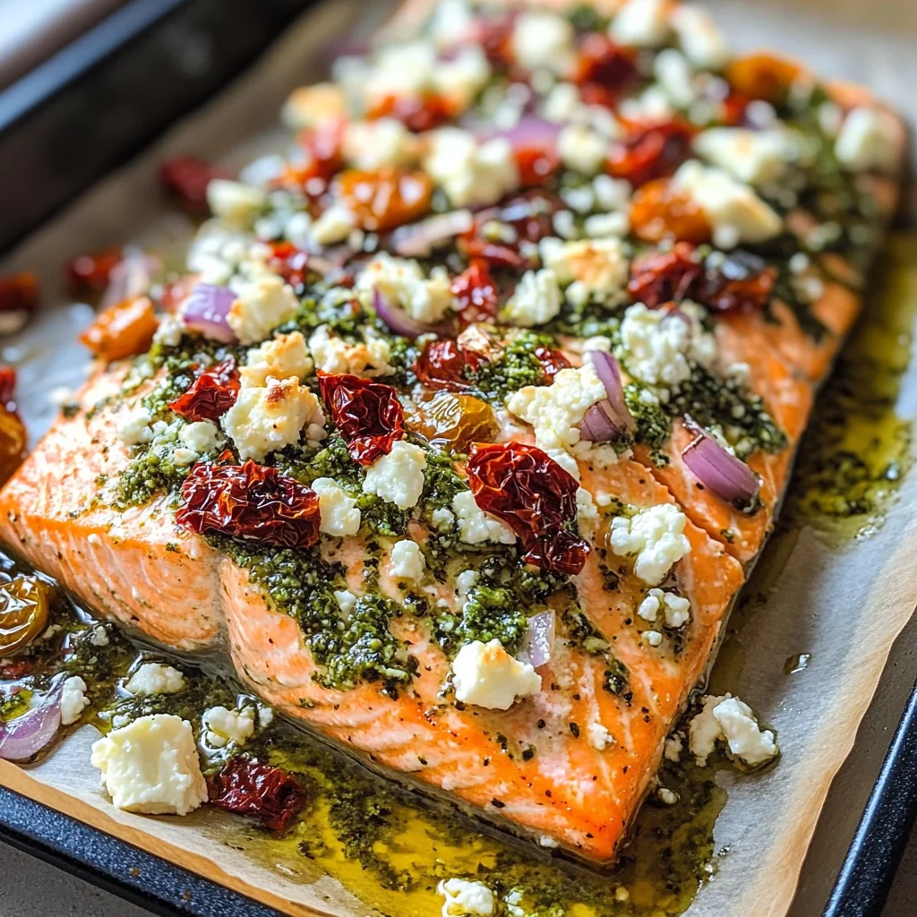 Mediterranean Salmon Bake
