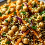Moroccan-Spiced Chickpea and Carrot Couscous Salad