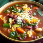 Olive Garden Copycat Minestrone Soup {Slow Cooker}