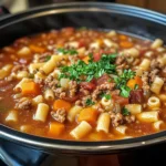 Olive Garden Slow Cooker Pasta Fagioli: Comfort in Every Spoonful
