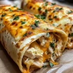 Ooey-Gooey Cheesy Garlic Chicken Wraps You’ll Love!