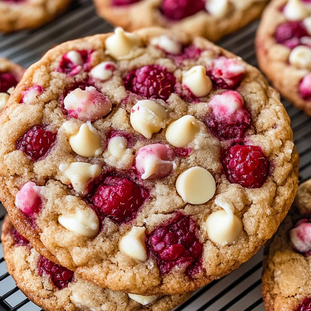 Raspberry White Chocolate Cookies