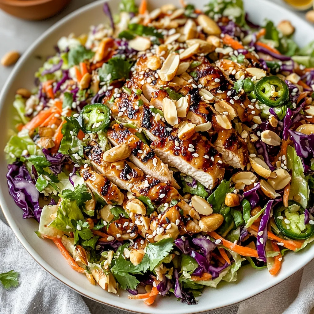 Sesame Chicken Cabbage Crunch Salad