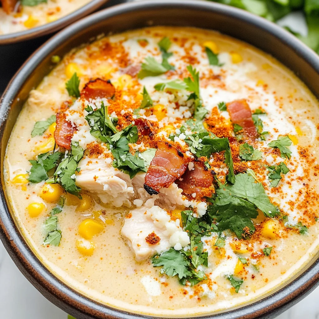 Slow Cooker Mexican Street Corn Soup