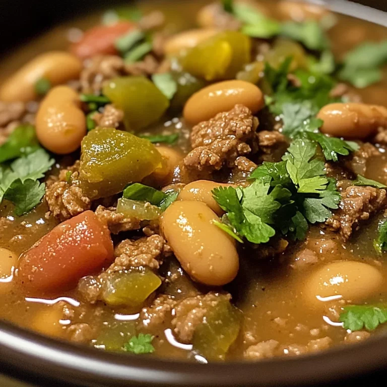 Slow Cooker Pinto Beans, Green Chile and Beef