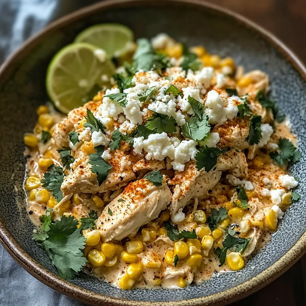 Slow Cooker Street Corn Chicken: Creamy, Zesty, and Effortless Dinner Magic