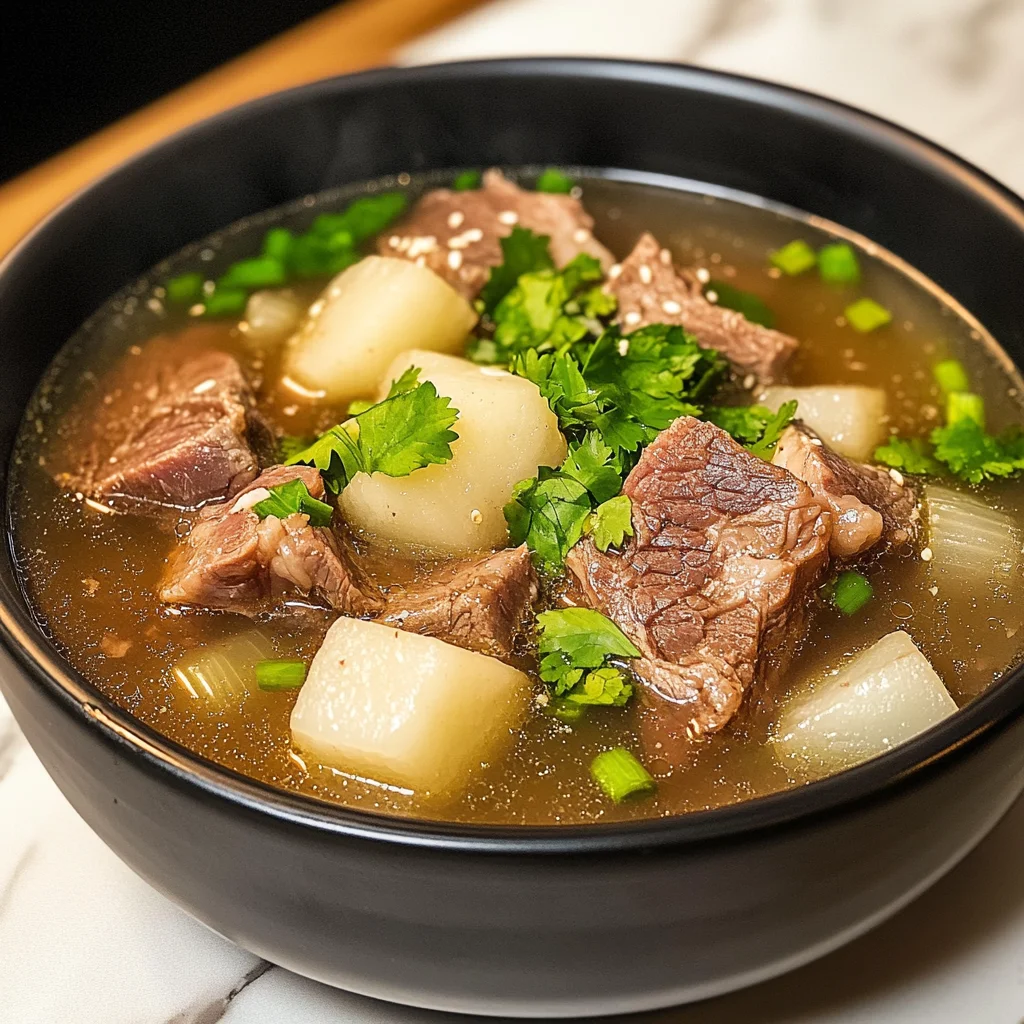 Taiwanese beef Rib and Daikon Soup
