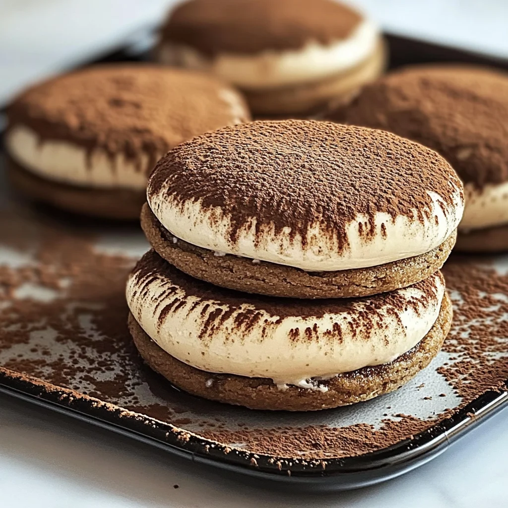 Tiramisu Sandwich Cookies