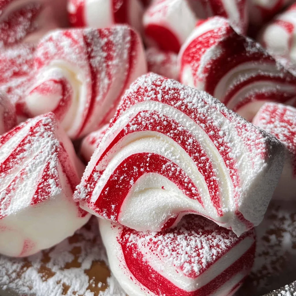 Candy Cane Marshmallows